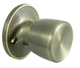 ProSource Dummy Knob, Tulip Design, 1-3/8 to 1-3/4 in Thick Door, Brass, 65.7 mm Rose/Base